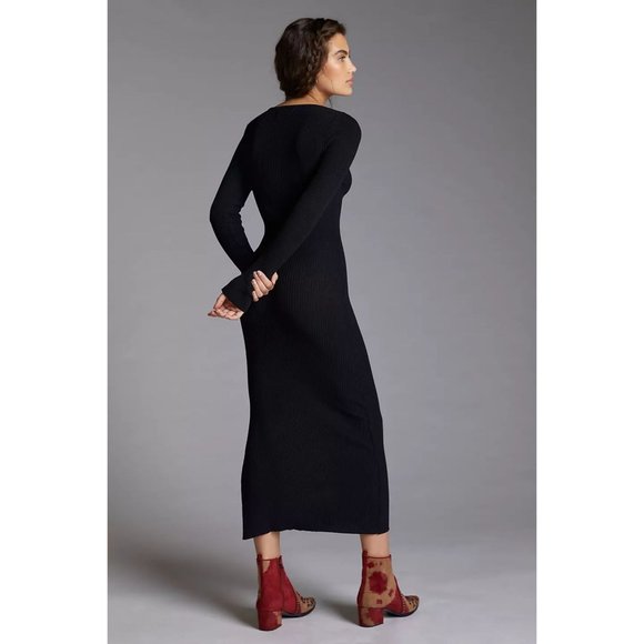 Anthropologie Seamed Knit Maxi Dress - Picture 4 of 8